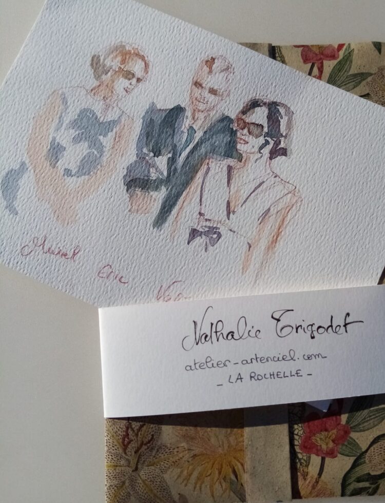 Wedding Sketcher - Nathalie Trigodet - Performance Live Painting Mariage