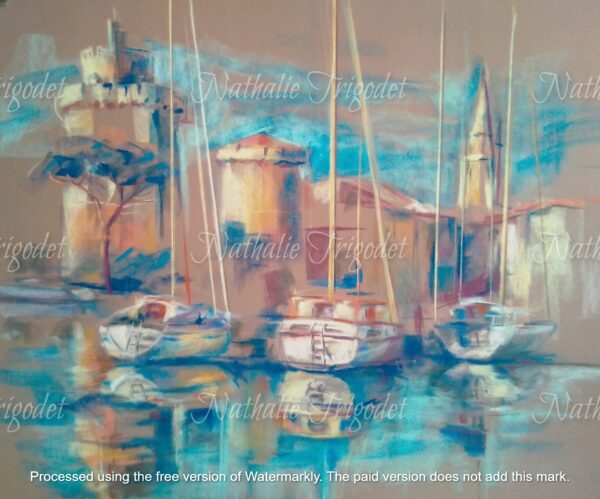 Œuvre au Pastel- Nathalie Trigodet-artiste peintre- La Rochelle